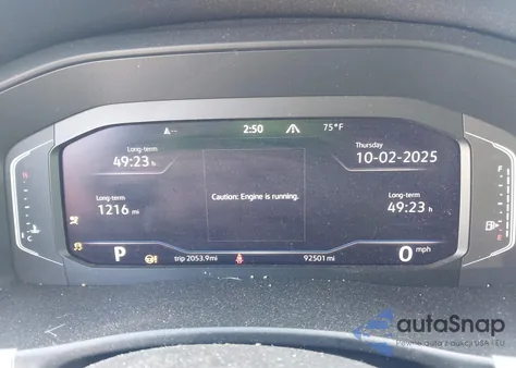 2022 Volkswagen Atlas 3.6L V6 Se W/Technology из США, поврежденный, VIN 1V2KR2CA7NC553800